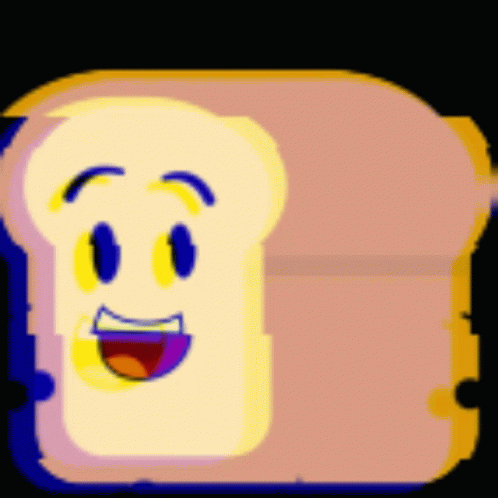 toast with two eyes and one in the middle