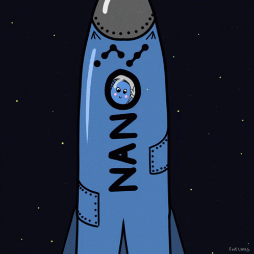 a cartoon of a space shuttle being transported by a man
