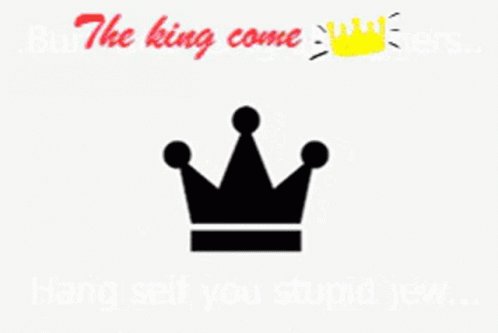 the king is coming, it is in the frame
