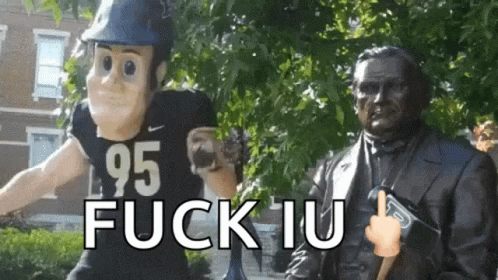 a statue of two football players in uniform with the words ou over it