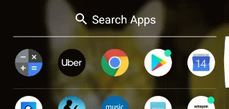 there is a phone screen with different apps