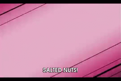an electric line with words salted nuts in front of it