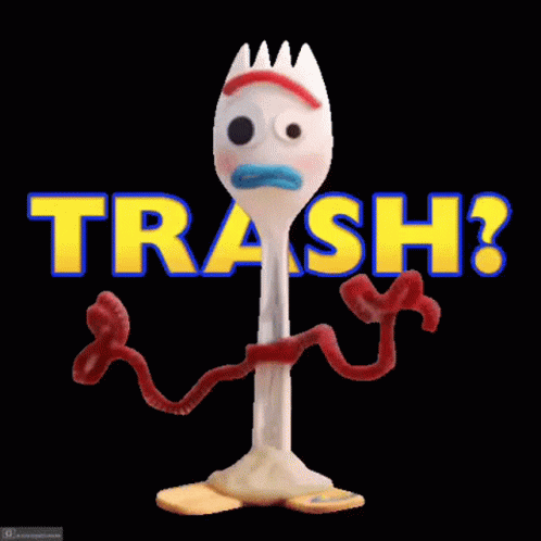 the logo for the cartoon version of trash?