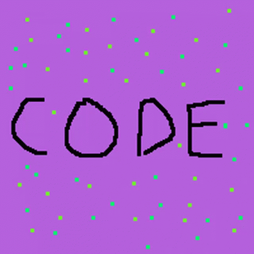 a pink background with a computer generated text code