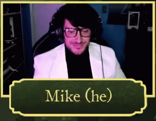 an image of the name mike che with a blurry effect