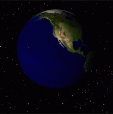 the planet earth from outer space