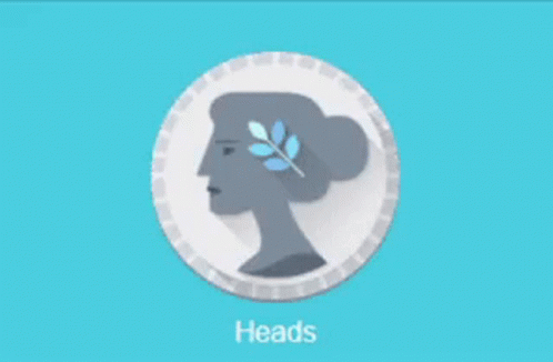 a graphic with an image of a head, and the words heads on it