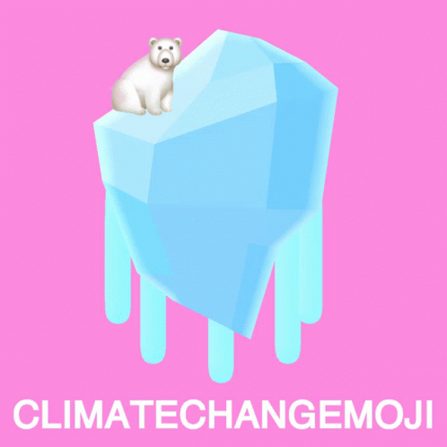 an ice - cream ad is shown with the caption'climate change moi '