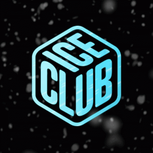 an abstract logo of the ice club