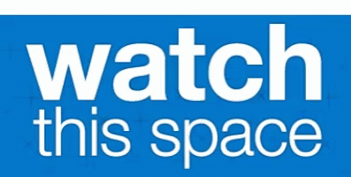 a computer generated graphic shows the text watch this space