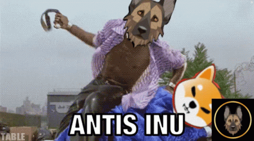 a cartoon dog wearing a hat and boots with a caption that says, an ants nun
