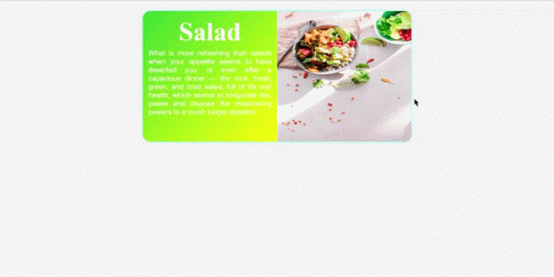 this is the menu for salad which contains two balls of noodles