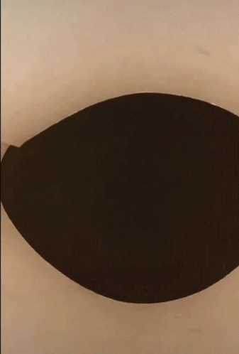 an image of a black object from above