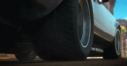 a close up image of a car in animation