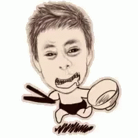 a cartoon po of a boy with a rugby ball