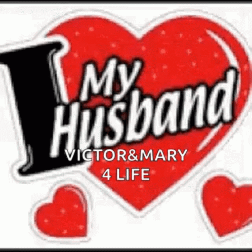 a sticker that says, i love my husband