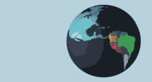 a ball is shown with a colored world in the center