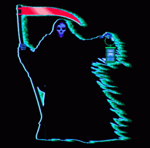 a witch holding a glowing lantern and wearing black robes