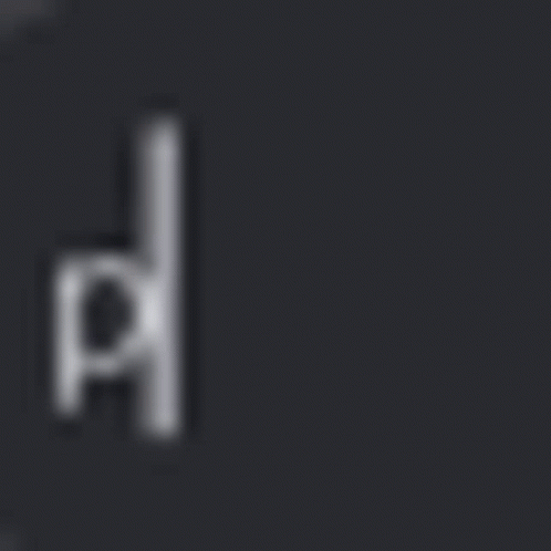 black and white image of the letter l with grey background