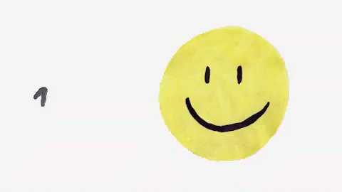 a cartoon smiley face has the number seven drawn on it