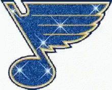 an embroidery design of a st louis blues hockey logo