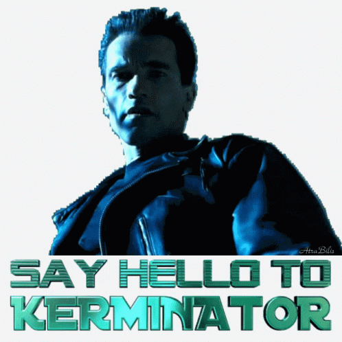 the cover of say hel go to kermirator