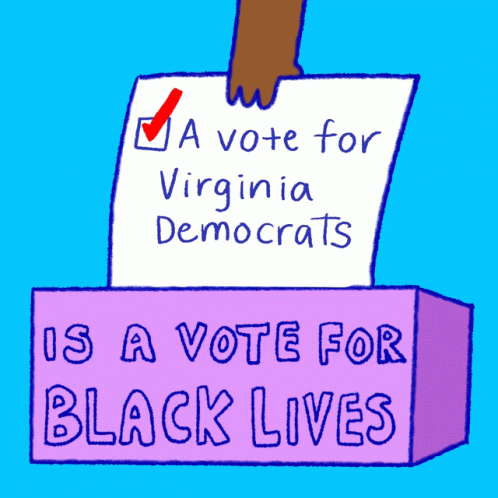 a pink sign that says is a vote for black lives