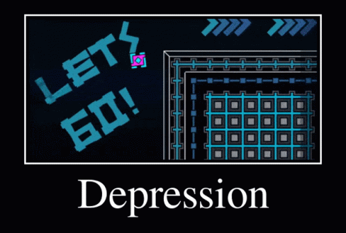 an image of an old, old, and new game that says depression