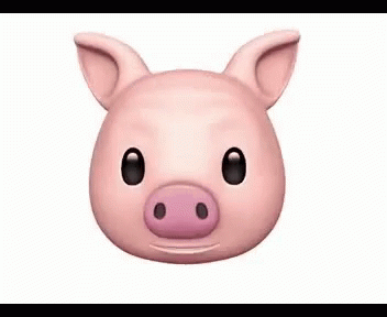 a 3d piggy animal mask with a single eye