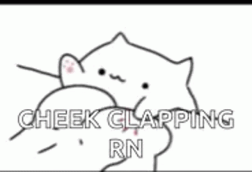 a cat holding a baby in its lap with the words cheef clapping rn