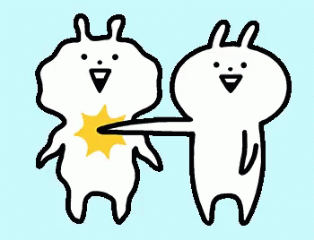 two cartoon characters holding a white star in their hands