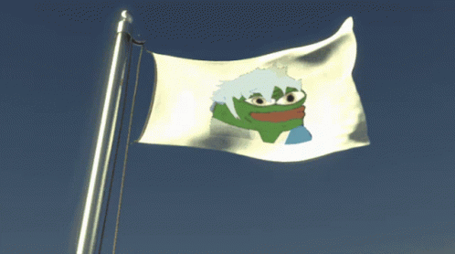 a flag with an image of sesame on it