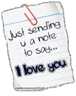a piece of paper with writing on it with the phrase i love you written on it