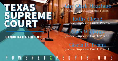 this is an advertit for the texas supreme court