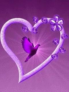 an artistic heart shape with a bird flying beside it