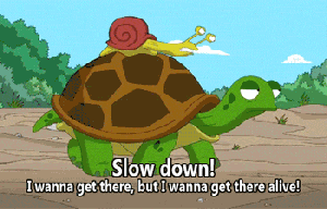 a funny turtle cartoon with a little  riding on top