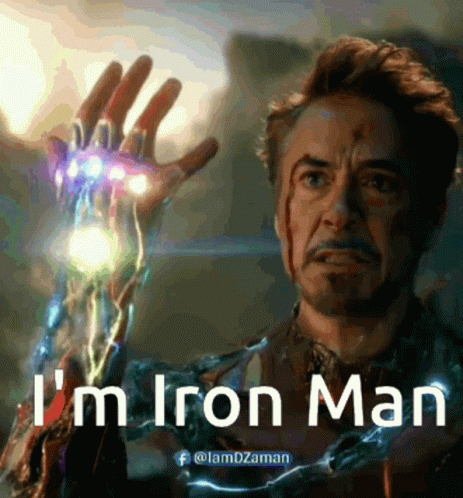 i'm iron man from the avengers 3 movie poster