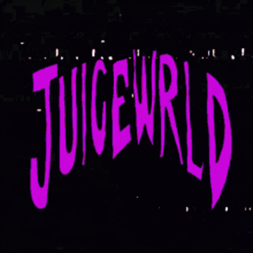 a neon pink text written in white on black background