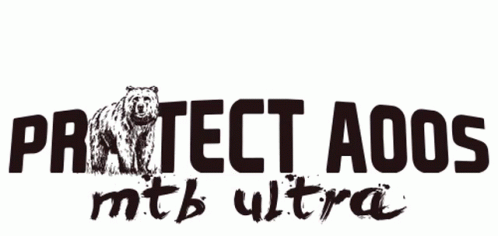 a bear is seen with text that says protect a dog