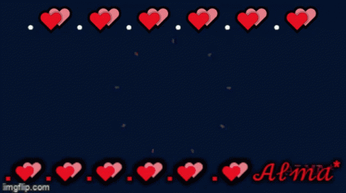 the heart wallpaper is dark, but a few little hearts can be seen