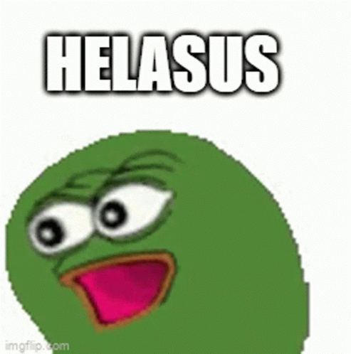 an emote with text saying, help me, please