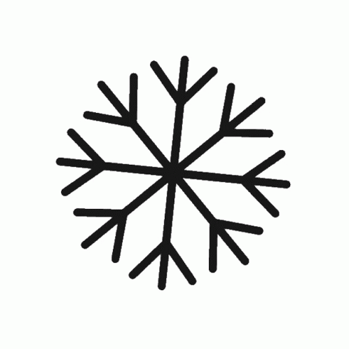a stylized image of a snowflake on white