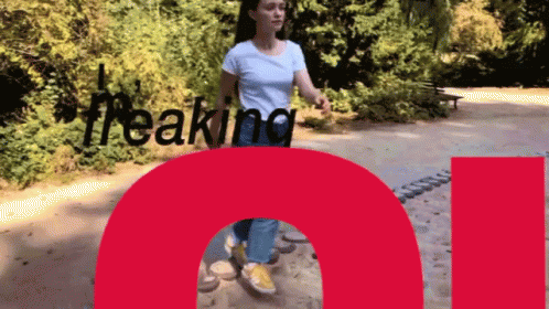 an animated image with the text'breaking oil'over a po of a woman