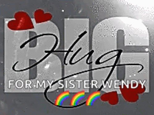 an advertit with the words'for my sister wendy '