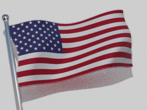 a closeup of a usa flag waving