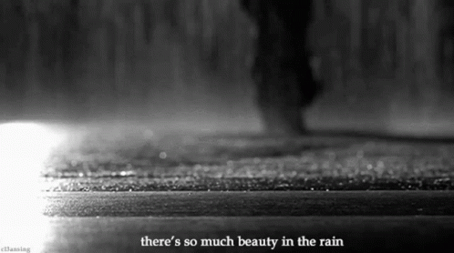 there's so much beauty in the rain