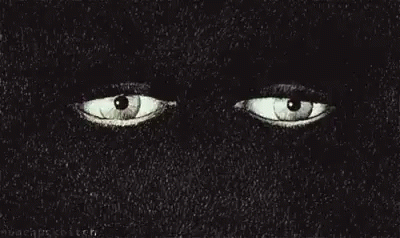 an image of eyes glowing on a black background