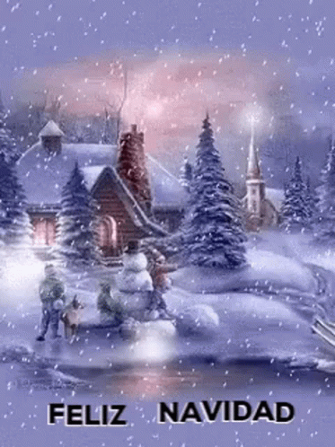 an illustrated image of the christmas village
