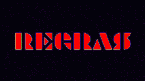the word, irexnars written in blue and red letters