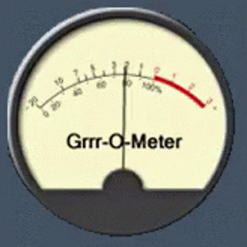 an gauge with the word, gyro meter in it